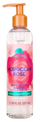 Tree Hut Moroccan Rose Moisturizing Shave Oil, 7.7 Fl Oz | Nourishing Gel-to-Oil Formula for a Close, Smooth Shave, Made with Shea Butter, For All Skin Types
