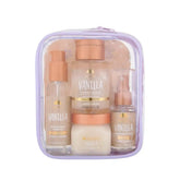 Tree Hut Vanilla Everything Shower Gift Set, 4 Piece Kit, Travel Size | Exfoliating Body Scrub, Body Wash, Shave Oil & Body Spray, Self Care Gift Set, Nourishing & Moisturizing with Shea Butter