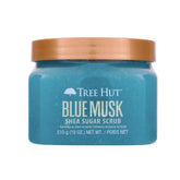 Tree Hut Blue Musk Body Scrub, Exfoliating Sugar Scrub, Vegan, 18 Oz | Exfoliating & Nourishing with Shea Butter & Essential Oils, Body Exfoliator for All Skin Types, Self Care Gifts for Women