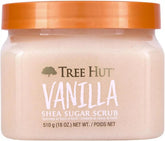 Tree Hut Vanilla Body Scrub, Exfoliating & Hydrating Sugar Scrub with Shea Butter&Essential Oils, Smooth Skin, Body Exfoliator For All Skin Types, Self Care Gifts for Women,Vegan,18 Oz (Pack of 12)