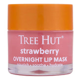 Tree Hut Strawberry Overnight Overnight Lip Mask, 0.6 Oz | Nourishing & Moisturizing Lip Treatment with Shea Butter, Vitamin E, Smooth Lips, Overnight Lip Sleeping Mask