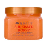 Tree Hut Sunkissed Poppy Body Scrub, Exfoliating Sugar Scrub, Vegan, 18 Oz | Exfoliating & Nourishing with Shea Butter & Essential Oils, Body Exfoliator for All Skin Types, Self Care Gifts for Women
