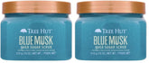 Tree Hut Blue Musk Shea Sugar Scrub, Exfoliating, Hydrating & Moisturizing Body Scrub with Shea Butter & Nourishing Essential Oils, Smooth & Soften Skin, 18 oz (Pack of 2)
