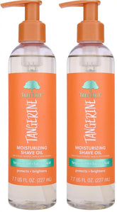 Tree Hut Tangerine Moisturizing Shave Oil,Gel-to-Oil Formula,Ultra Hydrating Barrier for a Close,Smooth Shave,For All Skin Types,7.7 fl oz,(Pack of 2)