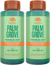 Tree Hut Palm Grove Foaming Gel Wash, Hydrating & Moisturizing Body Wash with Shea Butter & Nourishing Essential Oils, Daily Cleanser for Soft Smooth Skin, 18 fl oz (Pack of 2)