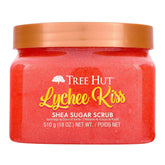 Tree Hut Lychee Kiss Body Scrub, Exfoliating Sugar Scrub, Vegan, 18 Oz | Exfoliating & Nourishing with Shea Butter & Essential Oils, Body Exfoliator for All Skin Types, Self Care Gifts for Women