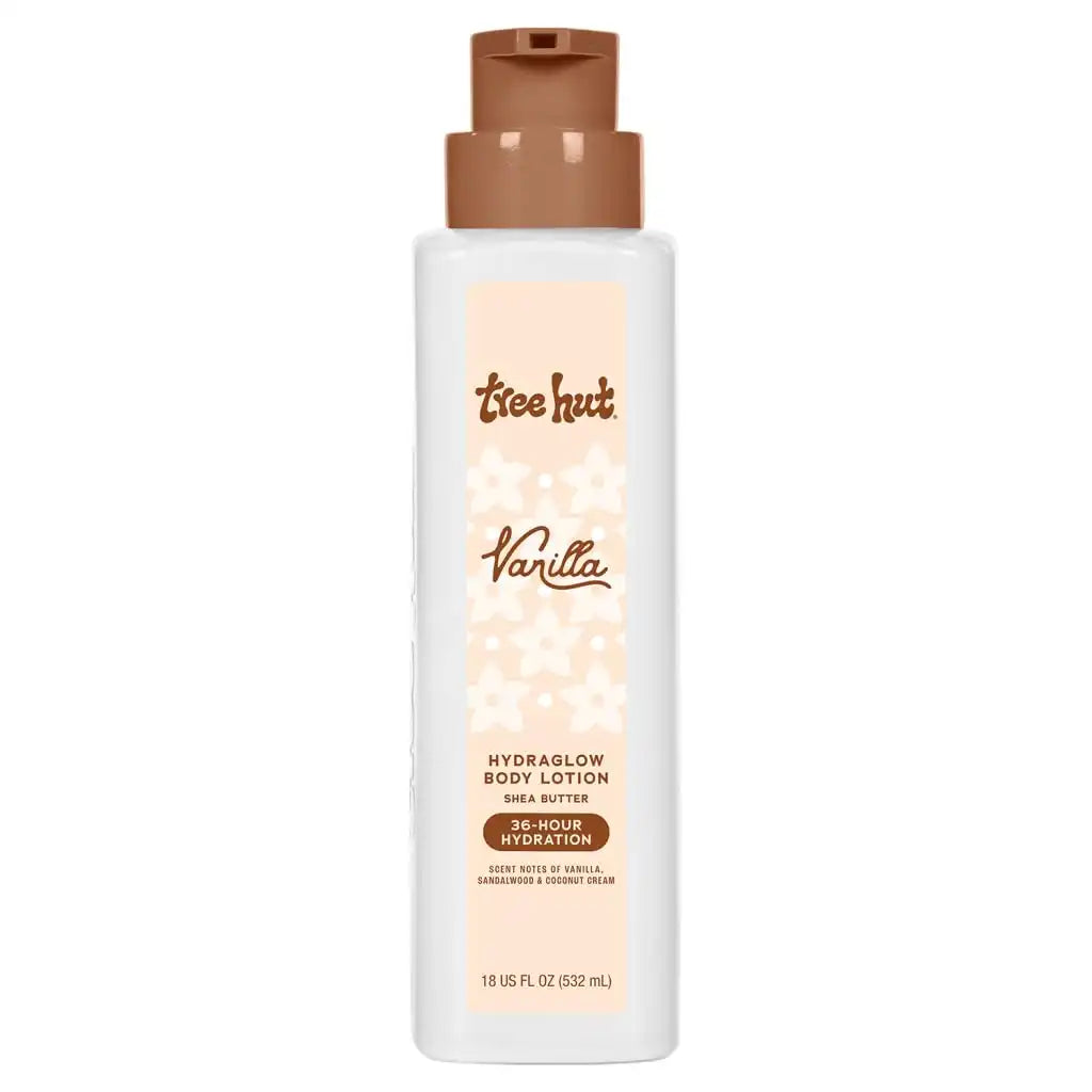 Tree Hut Body Lotion Vanilla, Warm Vanilla Scent, 18 Fl Oz | Nourishing & Moisturizing Daily Body Lotion with Shea Butter, Lightweight, Non-Greasy Formula, Long-Lasting Hydration