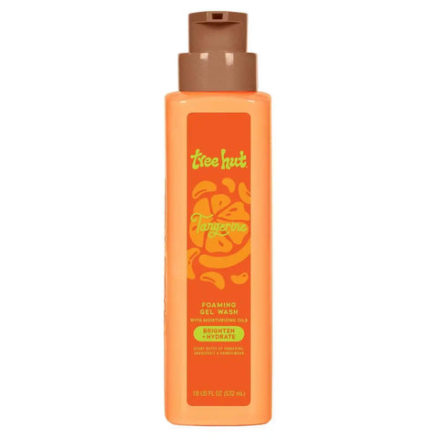 Tree Hut Tangerine Body Wash with Shea Butter, Pump Bottle, 18 Fl Oz | Nourishing & Moisturizing Foaming Shower Gel with Shea Butter, Soft & Glowing Skin, Gentle Cleanser, Self Care Gift for Women
