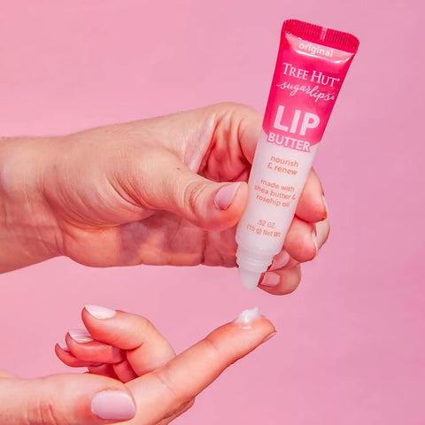 Tree Hut Moisturizing Original Lip Butter, 0.52 Fl Oz | Lip Gloss with Shea Butter & Watermelon Extract, Locks in Moisture for Hydrated & Soft Lips, Every Day Makeup