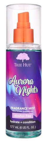 Tree Hut Aurora Nights Hair & Body Mist, Alcohol-Free Body Spray, 6 Fl Oz | Alcohol-Free Formula, Cozy Scent w/ Warm Pistachio & Toasted Marshmallow Notes, Everyday Fragrance Spray for Women