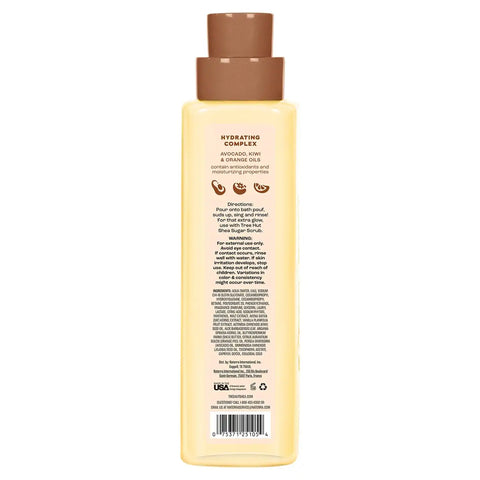 Tree Hut Body Wash, Vanilla, 18 Fl Oz | Nourishing & Moisturizing Foaming Shower Gel with Shea Butter, Soft & Glowing Skin, Gentle Cleanser, Self Care Gift for Women