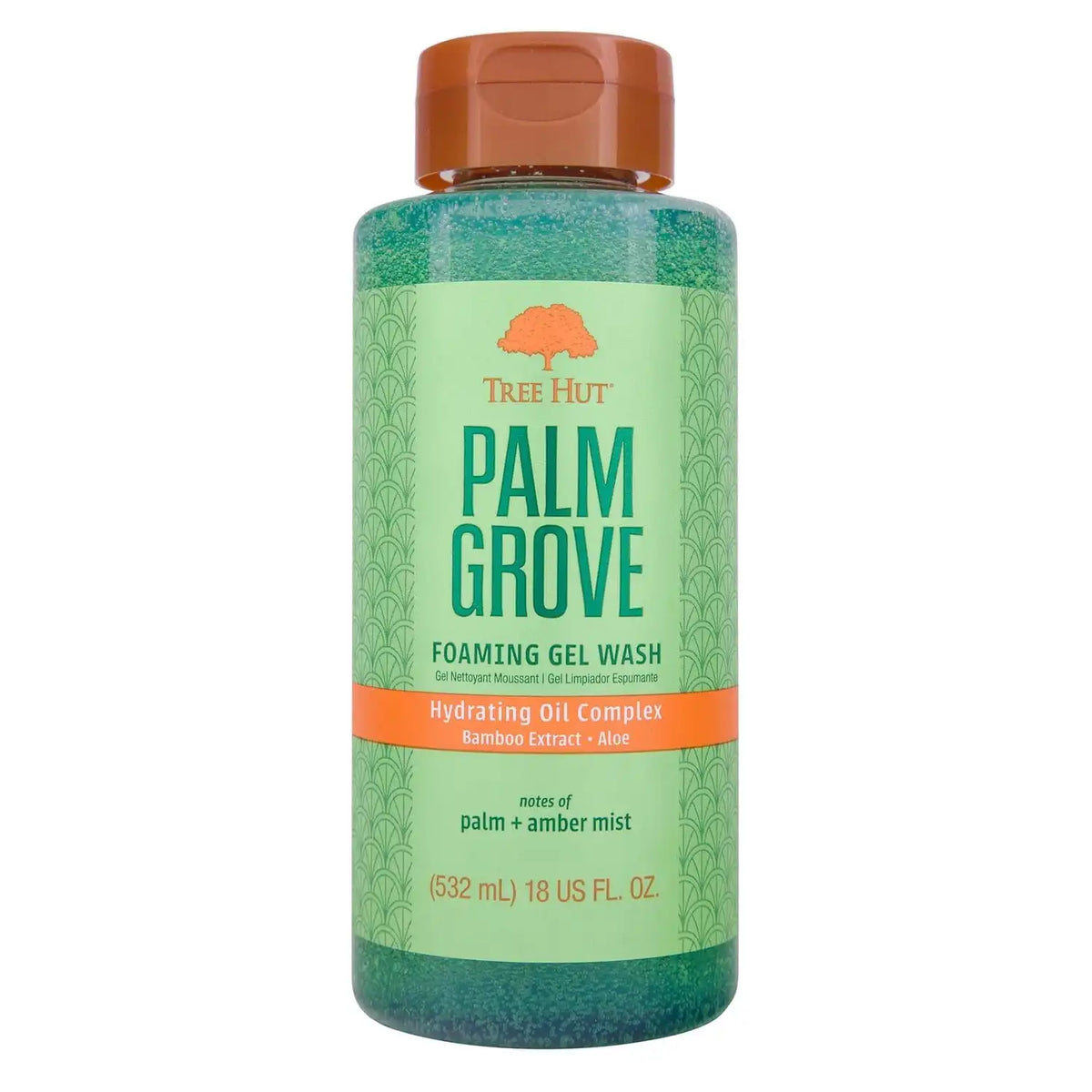 Tree Hut Palm Grove Foaming Body Wash, 18 Fl Oz | Nourishing & Moisturizing Shower Gel w/ Shea Butter & Essential Oils, Soft & Smooth Skin, Gentle Cleanser For All Skin Types