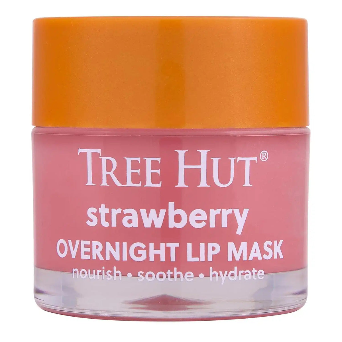 Tree Hut Strawberry Overnight Overnight Lip Mask, 0.6 Oz | Nourishing & Moisturizing Lip Treatment with Shea Butter, Vitamin E, Smooth Lips, Overnight Lip Sleeping Mask