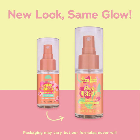 Tree Hut Mini Pink Hibiscus Hair & Body Mist, Travel Size, 1.26 Fl Oz | Alcohol-Free Body Spray, Fragrance with Hibiscus, Poppy & Rasberry Notes, Everyday Fragrance Spray for Women