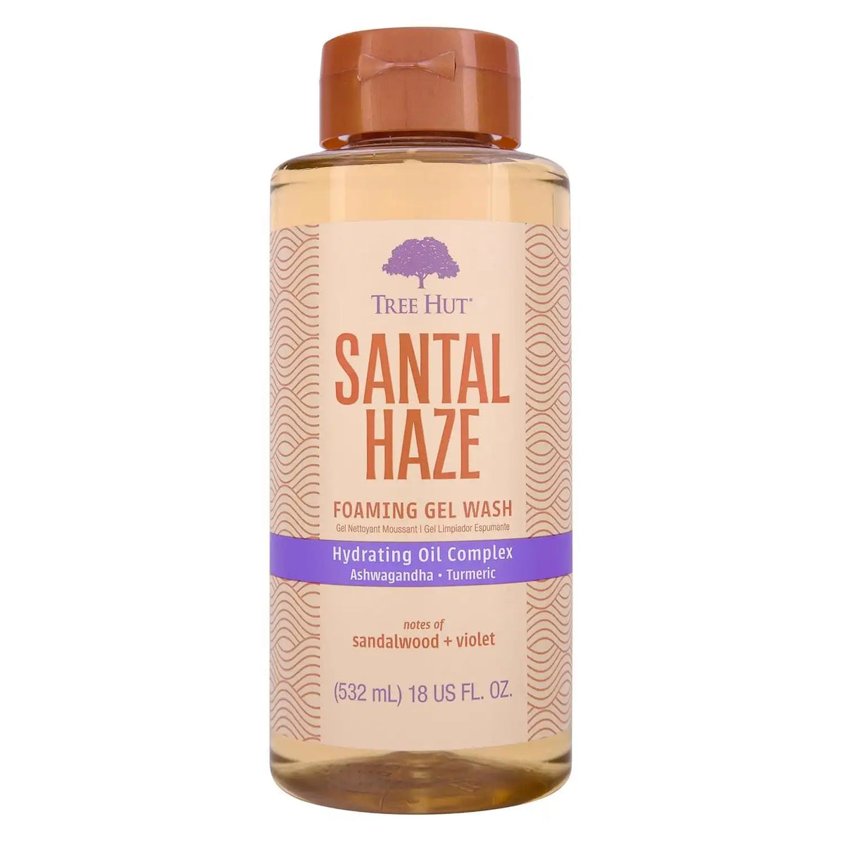Tree Hut Santal Haze Foaming Body Wash, 18 Fl Oz | Nourishing & Moisturizing Shower Gel w/ Shea Butter & Essential Oils, Soft & Smooth Skin, Gentle Cleanser For All Skin Types