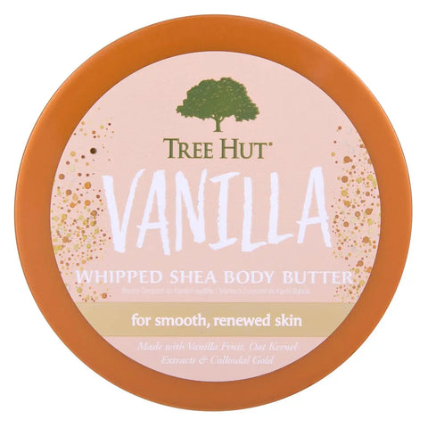 Tree Hut Vanilla Whipped Body Butter with Shea Butter, 8.4 Oz | Whipped Shea Body Butter, Long-Lasting Hydration for Soft, Smooth Skin, Essential Body Care, Lightweight Moisturizer