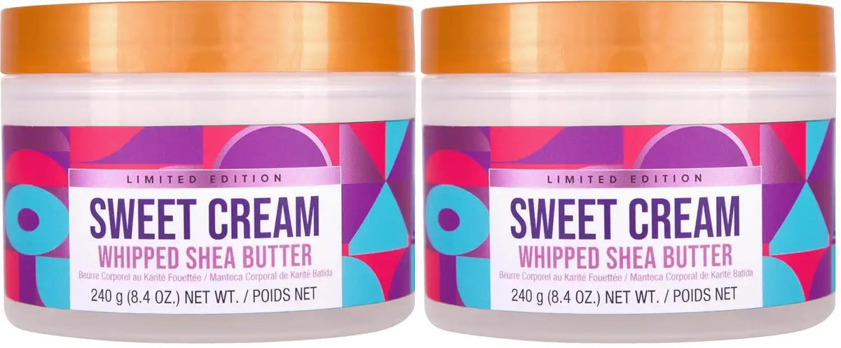 Tree Hut Sweet Cream Whipped Shea Body Butter | Long-lasting Hydration Leaves Skin Feeling Soft & Moisturized | Limited Edition Fall | Nourishing Essential Body Care | 8.4 fl oz. (Pack of 2)