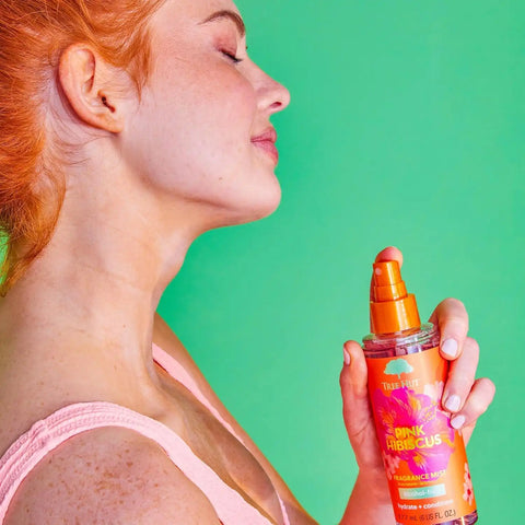 Tree Hut Pink Hibiscus Hair & Body Mist, Alcohol-Free Body Spray, 6 Fl Oz | Alcohol-Free Body Spray, Fragrance with Hibiscus, Poppy & Rasberry Notes, Everyday Fragrance Spray for Women