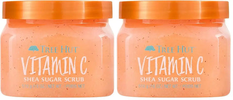 Tree Hut Vitamin C Sugar Scrub | 18 oz | Ultra Hydrating | Nourishing | Pack of 2