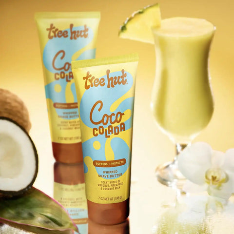 Tree Hut Whipped Shave Butter Coco Colada, Tropical Scent, 7 Fl Oz | Nourishing & Moisturizing Shave Cream with Shea Butter & Aloe, Smooth Glide for Soft Skin, Tropical Scent