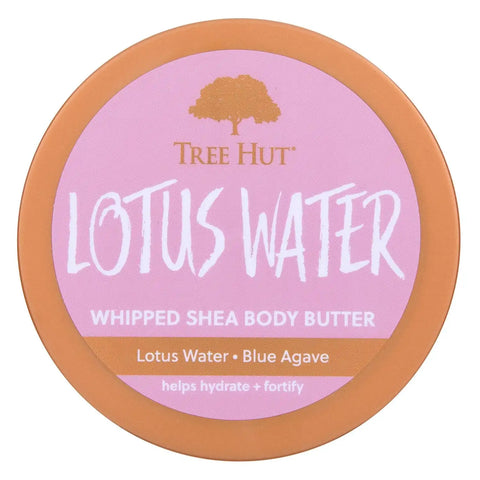 Tree Hut Lotus Water Whipped Body Butter with Shea Butter, 8.4 Oz | Whipped Shea Body Butter, Long-Lasting Hydration for Soft, Smooth Skin, Essential Body Care, Lightweight Moisturizer