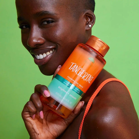Tree Hut Tangerine Foaming Body Wash, 18 Fl Oz | Nourishing & Moisturizing Shower Gel w/ Shea Butter & Essential Oils, Soft & Smooth Skin, Gentle Cleanser For All Skin Types