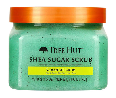 Tree Hut Coconut Lime Body Scrub, Exfoliating Sugar Scrub, Vegan, 18 Oz