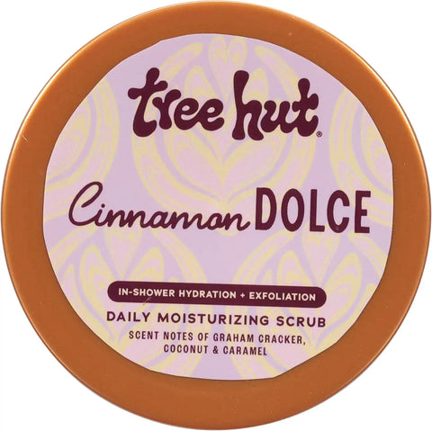 Tree Hut Cinnamon Dolce Daily Moisturizing Body Scrub, 15 Oz | Gentle Whipped Sugar Scrub with Shea Butter, Exfoliates, Hydrates & Leaves Skin Soft and Radiant for Everyday Use