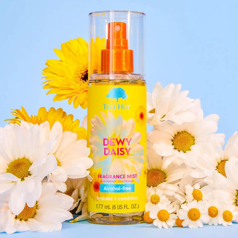Tree Hut Dewy Daisy Hair & Body Mist, Spritz On for a Refreshed Feel or Layer with Your Favorite Scents, Versatile Body Spray, 6 Fl Oz. (Pack of 2)