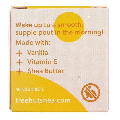 Tree Hut Vanilla Overnight Lip Mask, 0.6 Oz | Nourishing & Moisturizing Lip Treatment with Shea Butter, Vitamin E, Smooth Lips, Overnight Lip Sleeping Mask