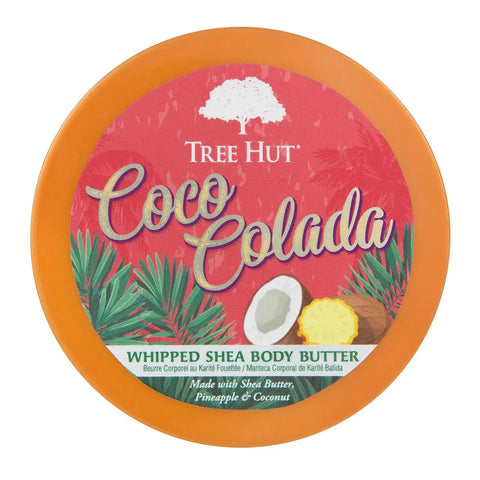 Tree Hut Coco Colada Whipped Body Butter with Shea Butter, 8.4 Oz | Whipped Shea Body Butter, Long-Lasting Hydration for Soft, Smooth Skin, Essential Body Care, Lightweight Moisturizer