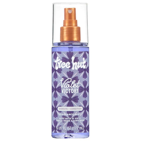 Tree Hut Violet Victory Hair & Body Mist, Alcohol-Free Body Spray, 6 Fl Oz | Alcohol-Free, Lavender & Vanilla Orchid Scent, Perfume Mist for Hair & Body, Everyday Fragrance Spray for Women