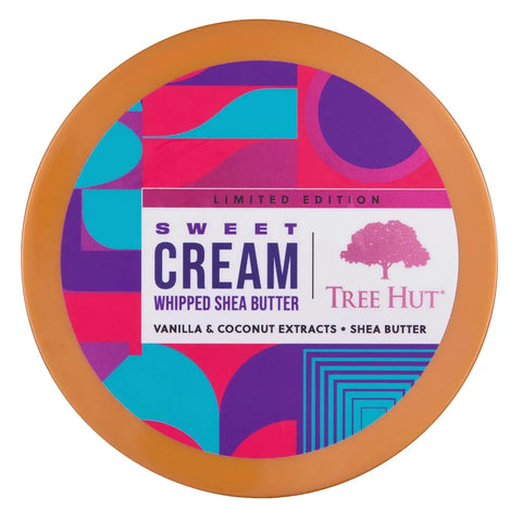 Tree Hut Sweet Cream Whipped Shea Body Butter | Long-lasting Hydration Leaves Skin Feeling Soft & Moisturized | Limited Edition Fall | Nourishing Essential Body Care | 8.4 fl oz. (Pack of 2)