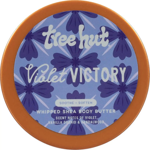 Tree Hut Violet Victory Whipped Body Butter with Shea Butter, 8.4 Oz | Whipped Shea Body Butter, Long-Lasting Hydration for Soft, Smooth Skin, Essential Body Care, Lightweight Moisturizer
