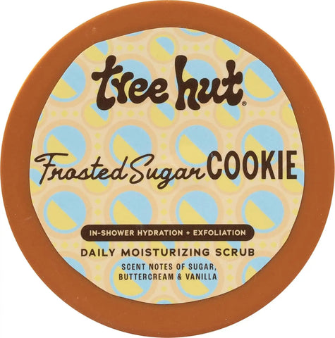 Tree Hut Frosted Sugar Cookie Daily Moisturizing Body Scrub, 15 Oz | Gentle Whipped Sugar Scrub with Shea Butter, Exfoliates, Hydrates & Leaves Skin Soft and Radiant for Everyday Use
