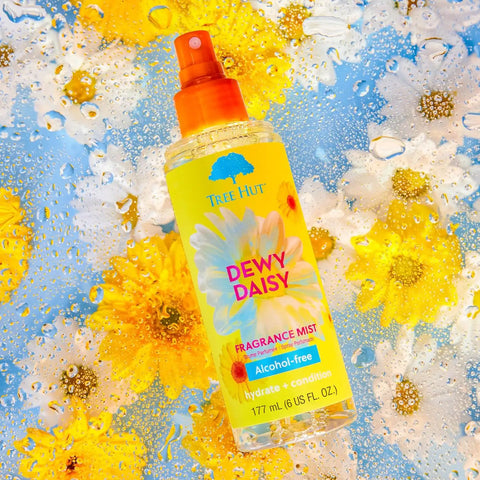 Tree Hut Dewy Daisy Hair & Body Mist, Body Spray 6 Fl Oz | Body Spray, Fragrance with Velvety Florals & Fresh Green Notes, Everyday Fragrance Spray for Women