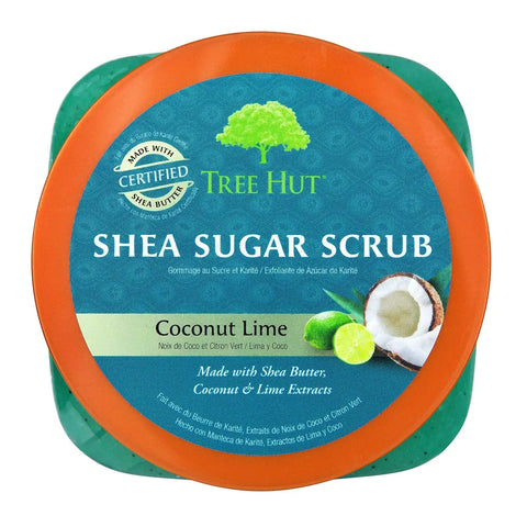 Tree Hut Coconut Lime Body Scrub, Exfoliating Sugar Scrub, Vegan, 18 Oz